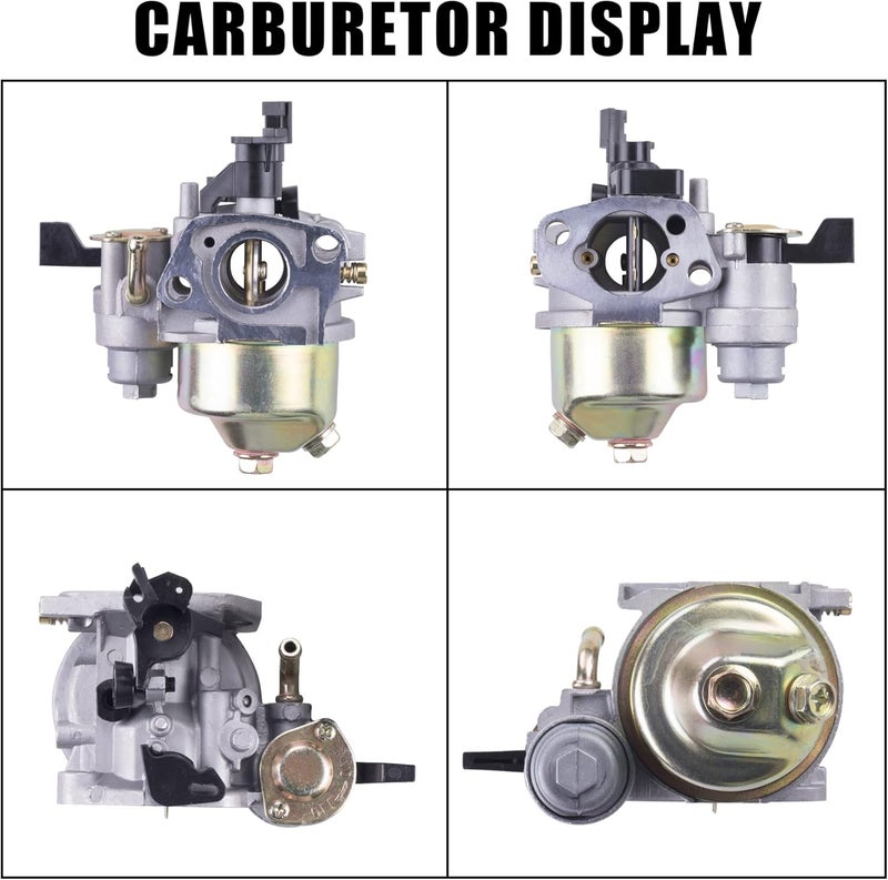 MRELC High Performance Upgraded Carburetor Air Filter adapter Intake Spark Plug Kit fit for Predator 212cc 6.5 Hp Honda Gx160 Gx200 196cc Coleman CT200U Trail CT100U Mini Bike Go Kart Racing（Black） - Image 3